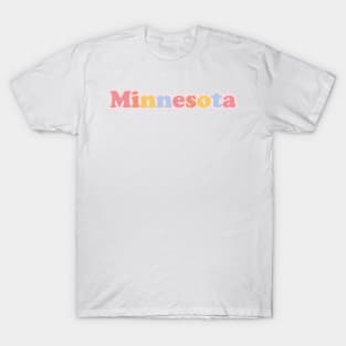 Minnesota Pastel Letters T-Shirt